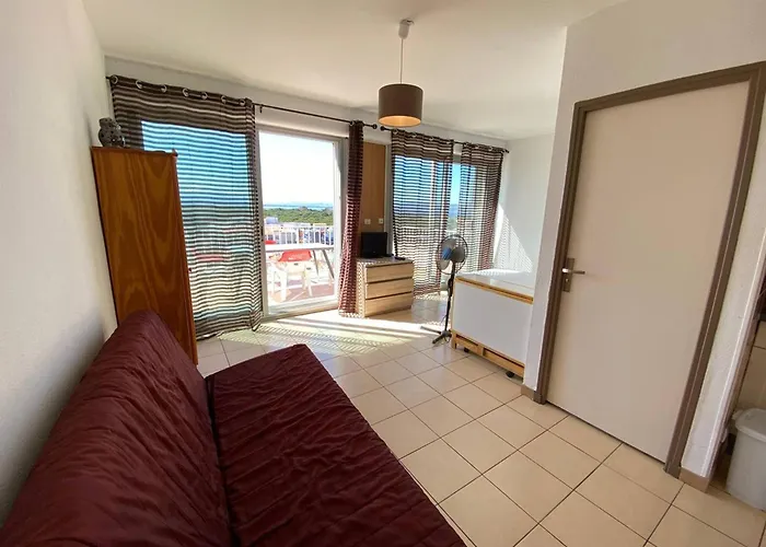 Studio Lumineux 4 Personnes Avec Vue Mer, Parking Prive - Fr-1-81-485 * Le Barcares